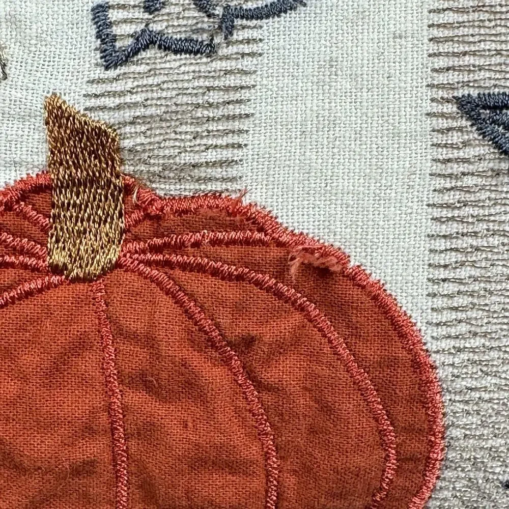 Pier 1 One Embroidered Autumn Dog French Bulldog Golden Retriever 15